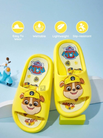 LE PETIT PRINCE X SHEIN Moon & Star Cute Cartoon Blue Children's Slip-On Slippers Toddlers & Kids Non-Slip Quick-Drying Shower Slide, Lightweight And Durable EVA Material, Unisex For Boys And Girls In The House, Bthroom, Playground, Swimming Pool, Beach Indoor Outdoor - Image 198