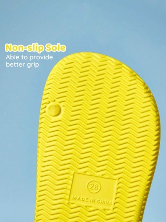 LE PETIT PRINCE X SHEIN Moon & Star Cute Cartoon Blue Children's Slip-On Slippers Toddlers & Kids Non-Slip Quick-Drying Shower Slide, Lightweight And Durable EVA Material, Unisex For Boys And Girls In The House, Bthroom, Playground, Swimming Pool, Beach Indoor Outdoor - Image 202