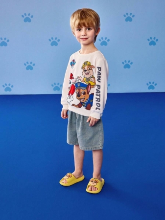 LE PETIT PRINCE X SHEIN Moon & Star Cute Cartoon Blue Children's Slip-On Slippers Toddlers & Kids Non-Slip Quick-Drying Shower Slide, Lightweight And Durable EVA Material, Unisex For Boys And Girls In The House, Bthroom, Playground, Swimming Pool, Beach Indoor Outdoor - Image 203