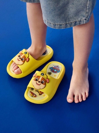 LE PETIT PRINCE X SHEIN Moon & Star Cute Cartoon Blue Children's Slip-On Slippers Toddlers & Kids Non-Slip Quick-Drying Shower Slide, Lightweight And Durable EVA Material, Unisex For Boys And Girls In The House, Bthroom, Playground, Swimming Pool, Beach Indoor Outdoor - Image 206