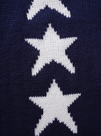 ROMWE MEN Street Life Men's Pentagram Star Stripe Jacquard Knit Long Sleeve Sweater , Fall Winter - Image 5