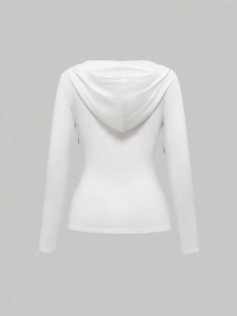 ROMWE Grunge Punk Punk Street Tie-Dye Vintage Cross Sexy Asymmetrical Shoulder Graphic T-Shirt For Women - Image 3