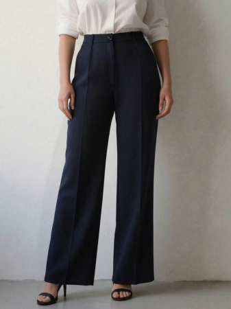 Women's High Waist Pleated Loose Fit Trousers, Suitable For Work And Casual Wear, Spring/Summer - Image 23