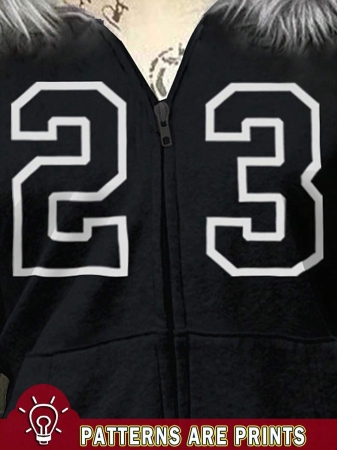 Noixe Women's Slim Fit Hooded Sweatshirt Jacket With Faux Fur Collar - Image 19