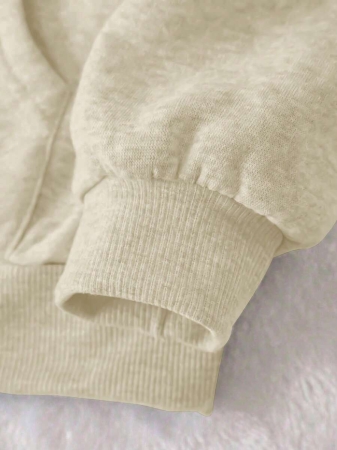 HESSEN Women's New Autumn/Winter Fashion Casual Loose Versatile Solid Color & Letter Print Long Sleeve Hoodie Sweatshirt, Daily Wear, Back To School, Graduation, Teacher Outfit, Outdoor Fitness, Running, Christmas Party - Image 13