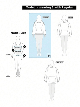 EMERY ROSE Khaki Plaid Round Neck Casual Comfortable Sweatshirt, Fall/Winter - Image 82