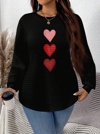 EMERY ROSE Khaki Plaid Round Neck Casual Comfortable Sweatshirt, Fall/Winter - Image 114