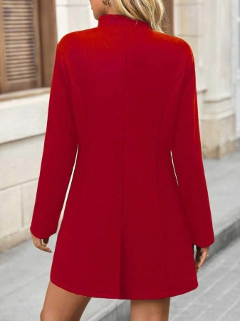 SHEIN Clasi Women's Coat, Simple Solid Color Casual Outerwear For Autumn/Winter, Winter Coats For Women, Jackets Fall Cloth For Women - Image 8