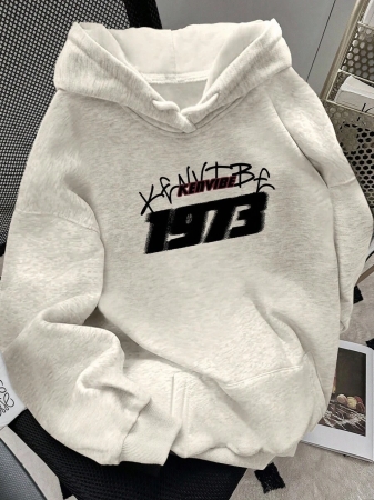 SHEIN Women's Letter Print Long Sleeve Casual Loose Hoodie Sweatshirt Fall Cloth For Women, Christmas - Image 23