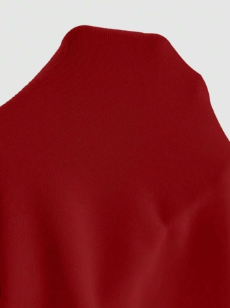 EMERY ROSE Fashionable Casual Style Long Sleeve Plaid Collar Zipper Letter Print Hoodie For Women Fall Cloth For Women, Christmas - Image 16