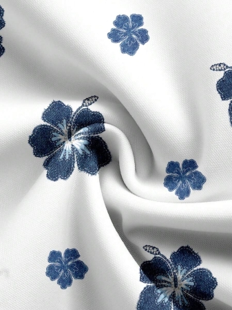 SHEIN LUNE Casual Cute Floral Pattern Round Neck Loose Fit Women Sweatshirt, Suitable For Autumn/Winter - Image 28