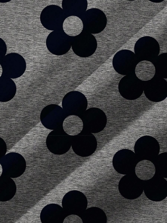 SHEIN LUNE Casual Cute Floral Pattern Round Neck Loose Fit Women Sweatshirt, Suitable For Autumn/Winter - Image 75