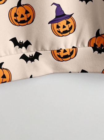 SHEIN LUNE Casual Cute Floral Pattern Round Neck Loose Fit Women Sweatshirt, Suitable For Autumn/Winter - Image 142