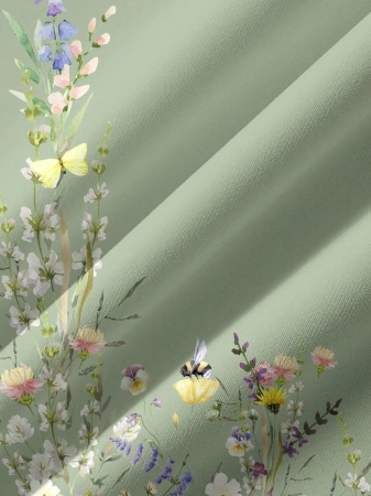 SHEIN LUNE Casual Cute Floral Pattern Round Neck Loose Fit Women Sweatshirt, Suitable For Autumn/Winter - Image 162