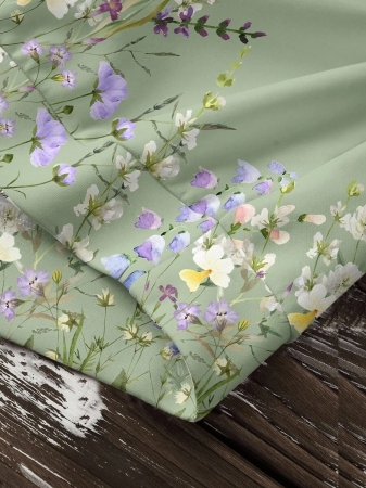 SHEIN LUNE Casual Cute Floral Pattern Round Neck Loose Fit Women Sweatshirt, Suitable For Autumn/Winter - Image 163