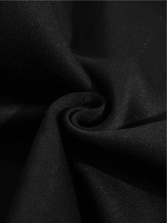 Women's Vintage Cat Face Print Hooded Sweatshirt, Smiling Tabby Cat Design, Soft Gray Pullover Sweater With Pockets, All-Season Casual Comfort, Machine Washable Cat Apparel, Patterned Letter Print, Velvet Texture, Loose Fit, Comfortable Hooded, Playful Cat Face And Paw Print Details, Solid Color Base, Vintage Style, Plus Size Available, Hoodie, Women's Hoodie, Women's Autumn Clothing - White And Navy Off-The-Shoulder Cropped Top - Image 4