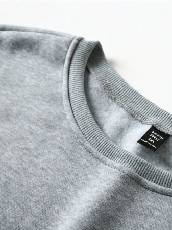 EMERY ROSE Long Sleeve Casual Crew Neck Mimi Print Pullover Sweatshirt For Spring & Fall, Women's Clothing - Image 5