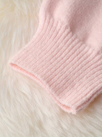 Women'S Casual Pink & White Color Block Hooded Sweater - Cozy Long Sleeve Cardigan With Button Details, Perfect For Fall/Winter, Relaxed Fit, Long Sleeve Sweater - Image 12