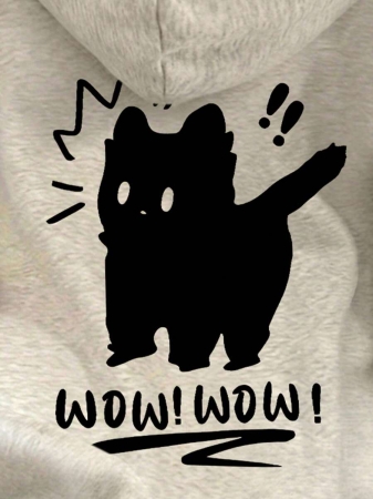 SHEIN Women's Casual Loose Fit Palm Tree Print Long Sleeve Hoodie Sweatshirt, Autumn - Image 34