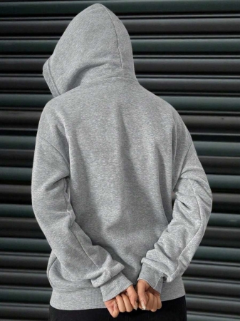 Social Anxiety Essential,Face-Covering,Women's Oversized Fit&Regular Length Double-Hooded Hooded Sweatshirt&Sweatshirts,Zip-Up With Pocket,Fall Women Clothes,Winter Clothes For Women,Autumn Clothes,Winter,Winter Clothes,Fall Clothes - Image 5