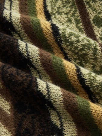 ROMWE Hippie Hippie Bohemian Vertical Striped Flare Sleeve Pullover Sweater - Image 8