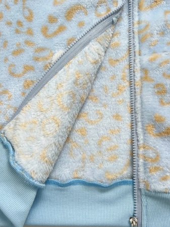 Elamini 1pc Black & White Casual Cute Contrast Color Flannel Thermal Lined Printed Leopard Heart Zip-Up Soft Sweatshirt Jacket For Women, Back To School Season - Image 32