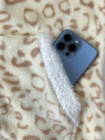 Elamini 1pc Black & White Casual Cute Contrast Color Flannel Thermal Lined Printed Leopard Heart Zip-Up Soft Sweatshirt Jacket For Women, Back To School Season - Image 47