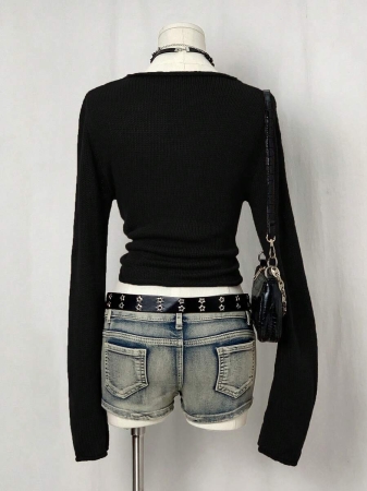 EgrlEra Women's Casual Star Pattern Sweater, Autumn - Image 3