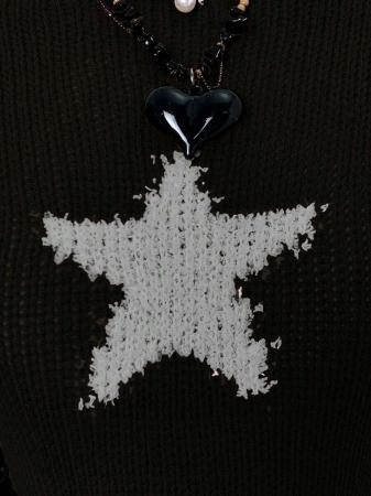 EgrlEra Women's Casual Star Pattern Sweater, Autumn - Image 4