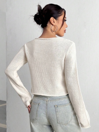 EgrlEra Women's Casual Star Pattern Sweater, Autumn - Image 8