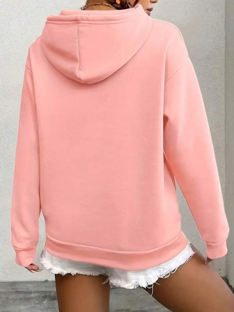 Women's Simple Hoodie With Front Pockets - Comfortable Everyday Pullover For Fall And Winter, Machine Washable Casual Sweatshirt, Fall/Winter Style | Hooded Pullover | Ribbed Cuffs, Sweater Sweatshirt - Image 16
