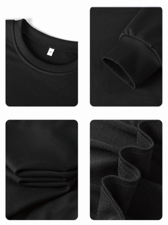 Women's Casual Crew Neck Sweatshirt With Stylish Color Blocking And English Graphic Print, Versatile For Daily Wear, Autumn/Winter - Image 22