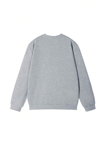 Women's Casual Crew Neck Sweatshirt With Stylish Color Blocking And English Graphic Print, Versatile For Daily Wear, Autumn/Winter - Image 30