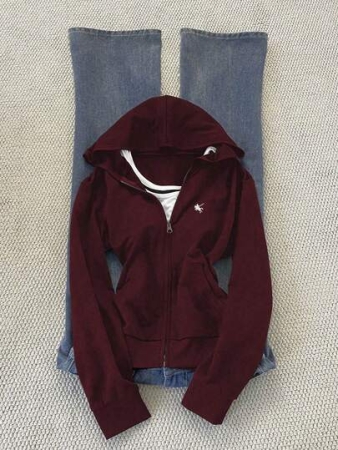 Noixe Women's Hooded Slim Fit Sweatshirt, Long Sleeve Hoodie