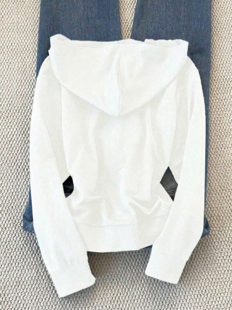 Noixe Women's Hooded Slim Fit Sweatshirt, Long Sleeve Hoodie - Image 3