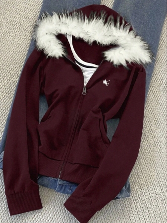 Noixe Women's Hooded Slim Fit Sweatshirt, Long Sleeve Hoodie - Image 18