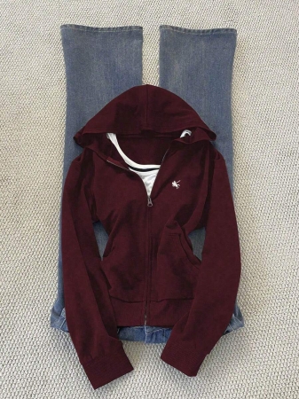 Noixe Women's Hooded Slim Fit Sweatshirt, Long Sleeve Hoodie - Image 28