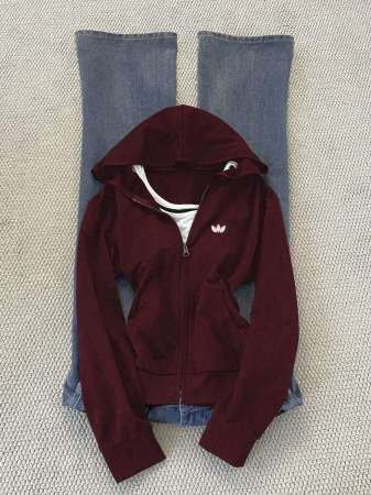 Noixe Women's Hooded Slim Fit Sweatshirt, Long Sleeve Hoodie - Image 40