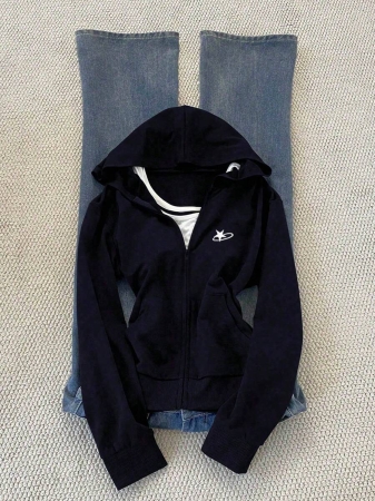 Noixe Women's Hooded Slim Fit Sweatshirt, Long Sleeve Hoodie - Image 51