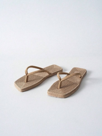 Tropiscape Women's Simple Style Slipper, Solid Soft Suede Flat Flip Flops With A Thin Vamp Strap Bohemia Chill Vacation Beach Autumn Christmas Christmas Winter Christmas Gifts - Image 12