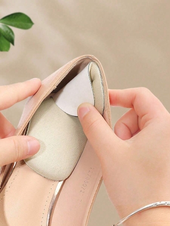 1 Pair/2 Pairs Heel Grips Liner Cushions Inserts For Loose Shoes, Heel Pads Snugs For Shoe Too Big Men Women, Filler Improved Shoe Fit And Comfort, Prevent Heel Slip And Blister Plain Basics Cute Plain / Plain Toe - Image 5