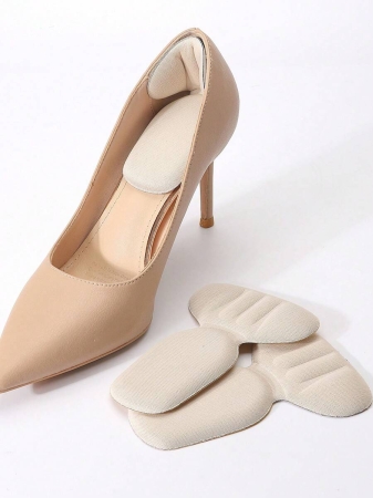 1 Pair/2 Pairs Heel Grips Liner Cushions Inserts For Loose Shoes, Heel Pads Snugs For Shoe Too Big Men Women, Filler Improved Shoe Fit And Comfort, Prevent Heel Slip And Blister Plain Basics Cute Plain / Plain Toe - Image 9