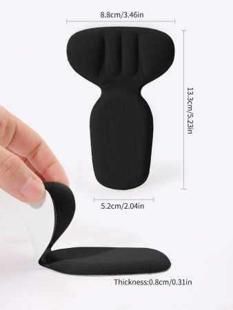 1 Pair/2 Pairs Heel Grips Liner Cushions Inserts For Loose Shoes, Heel Pads Snugs For Shoe Too Big Men Women, Filler Improved Shoe Fit And Comfort, Prevent Heel Slip And Blister Plain Basics Cute Plain / Plain Toe - Image 11