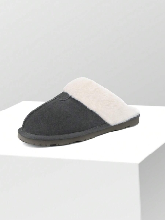 Women's House Slippers Indoor 8 Mm Fuzzy Fluffy Furry Cozy Home Bedroom Comfy Winter Cute Warm Outdoor Classic Style Suede Upper Shoes Snow Slippers For Christmas Gift - Image 4