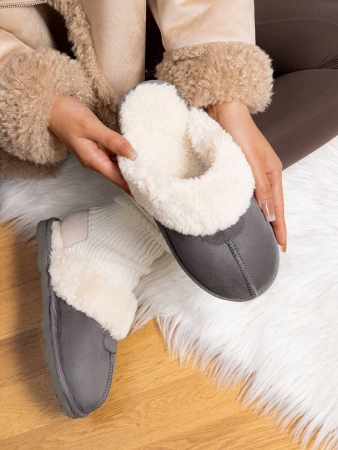 Women's House Slippers Indoor 8 Mm Fuzzy Fluffy Furry Cozy Home Bedroom Comfy Winter Cute Warm Outdoor Classic Style Suede Upper Shoes Snow Slippers For Christmas Gift - Image 5