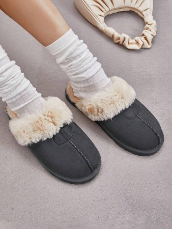 Women's House Slippers Indoor 8 Mm Fuzzy Fluffy Furry Cozy Home Bedroom Comfy Winter Cute Warm Outdoor Classic Style Suede Upper Shoes Snow Slippers For Christmas Gift - Image 8