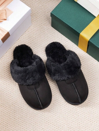 Women's House Slippers Indoor 8 Mm Fuzzy Fluffy Furry Cozy Home Bedroom Comfy Winter Cute Warm Outdoor Classic Style Suede Upper Shoes Snow Slippers For Christmas Gift - Image 13
