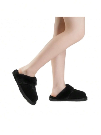 Women's House Slippers Indoor 8 Mm Fuzzy Fluffy Furry Cozy Home Bedroom Comfy Winter Cute Warm Outdoor Classic Style Suede Upper Shoes Snow Slippers For Christmas Gift - Image 18