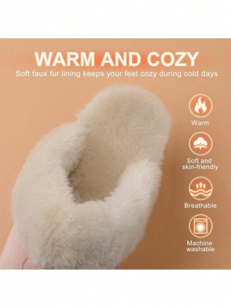 Women's House Slippers Indoor 8 Mm Fuzzy Fluffy Furry Cozy Home Bedroom Comfy Winter Cute Warm Outdoor Classic Style Suede Upper Shoes Snow Slippers For Christmas Gift - Image 53