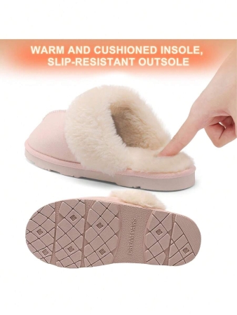 Women's House Slippers Indoor 8 Mm Fuzzy Fluffy Furry Cozy Home Bedroom Comfy Winter Cute Warm Outdoor Classic Style Suede Upper Shoes Snow Slippers For Christmas Gift - Image 54